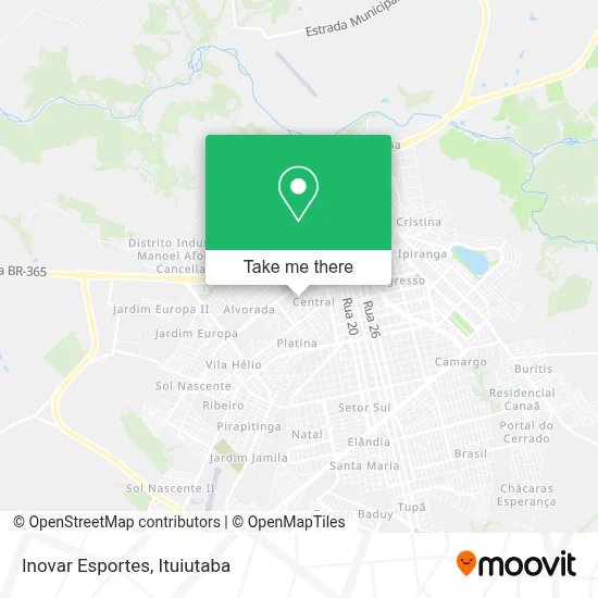 Inovar Esportes map