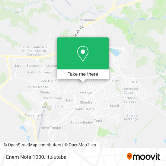 Enem Nota 1000 map