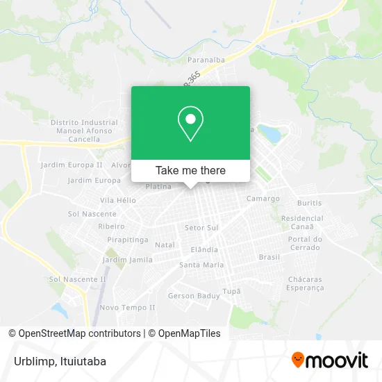 Urblimp map