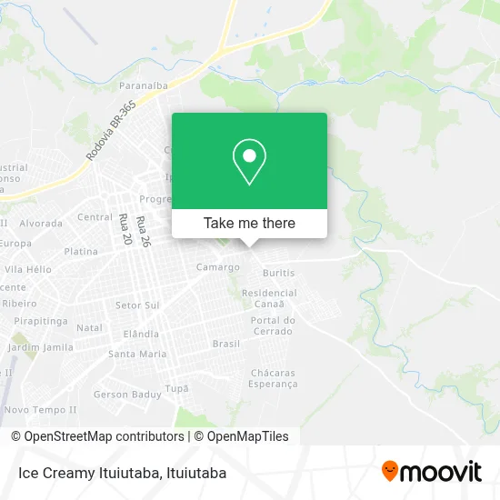 Ice Creamy Ituiutaba map