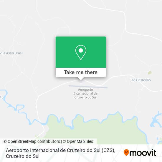 Mapa Aeroporto Internacional de Cruzeiro do Sul (CZS)