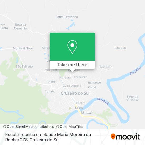 Escola Técnica em Saúde Maria Moreira da Rocha / CZS map