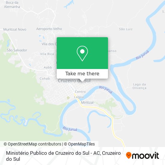 Ministério Publico de Cruzeiro do Sul - AC map