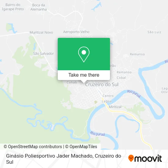 Ginásio Poliesportivo Jader Machado map