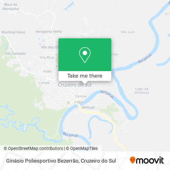 Ginásio Poliesportivo Bezerrão map