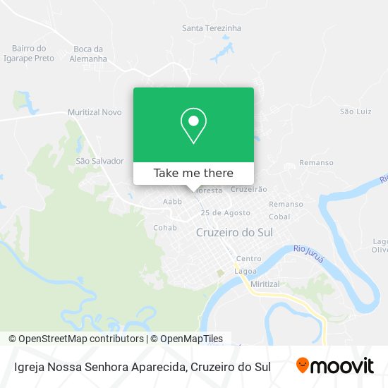 Mapa Igreja Nossa Senhora Aparecida