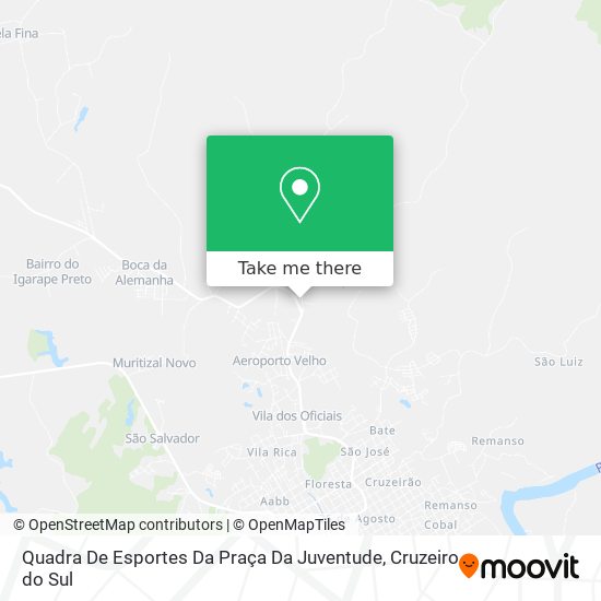 Quadra De Esportes Da Praça Da Juventude map