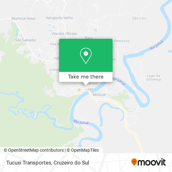 Tucuxi Transportes map