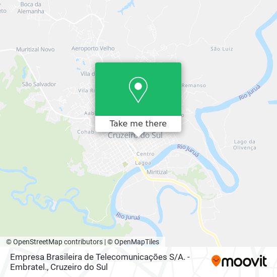 Empresa Brasileira de Telecomunicações S / A. - Embratel. map