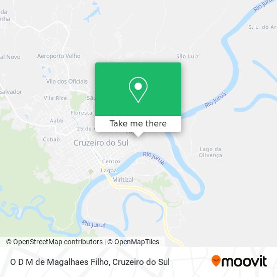 O D M de Magalhaes Filho map