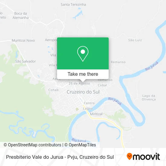 Presbiterio Vale do Jurua - Pvju map