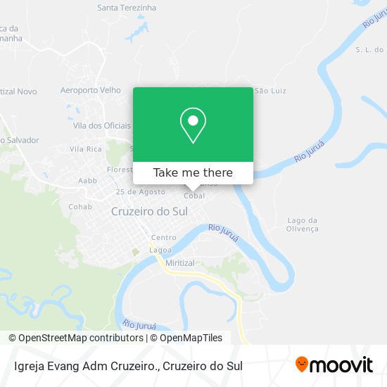 Igreja Evang Adm Cruzeiro. map