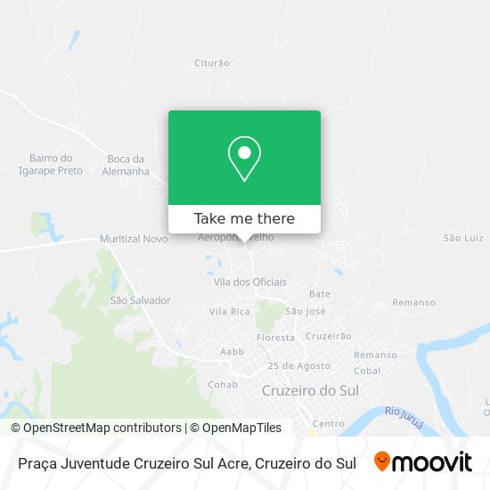 Praça Juventude Cruzeiro Sul Acre map