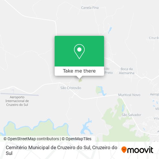 Cemitério Municipal de Cruzeiro do Sul map