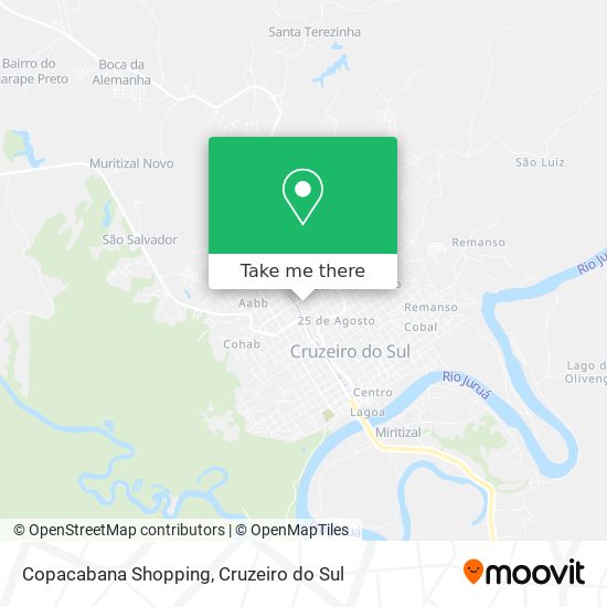 Mapa Copacabana Shopping