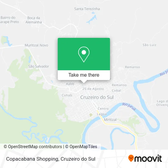 Copacabana Shopping map