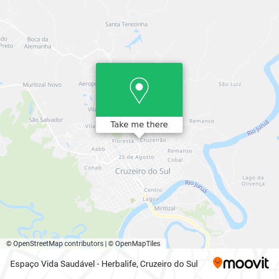 Espaço Vida Saudável - Herbalife map