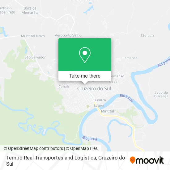 Tempo Real Transportes and Logistica map