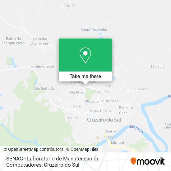 SENAC - Laboratório de Manutenção de Computadores map