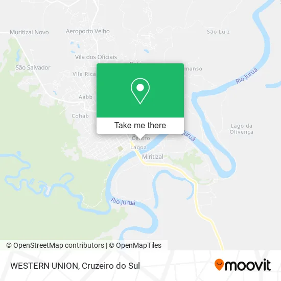 WESTERN UNION map