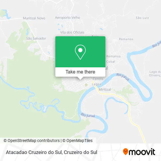 Atacadao Cruzeiro do Sul map