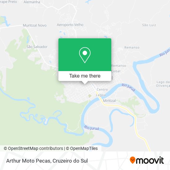 Arthur Moto Pecas map