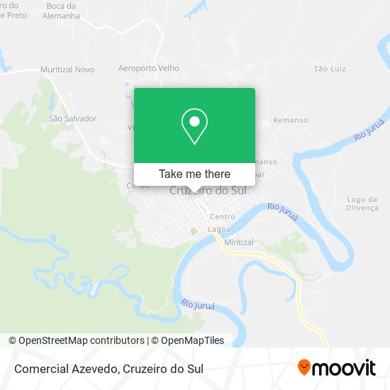 Comercial Azevedo map