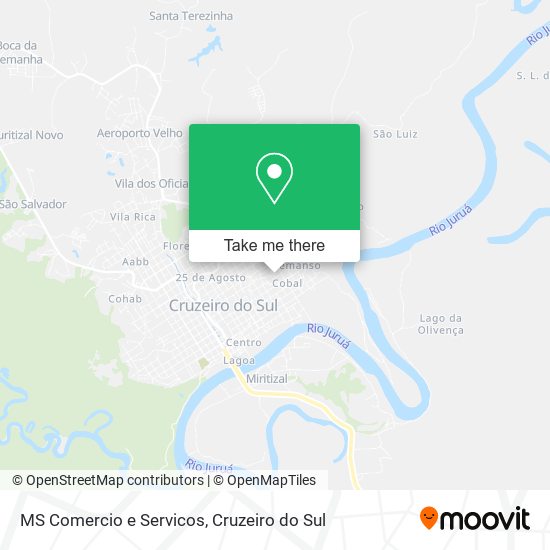 MS Comercio e Servicos map