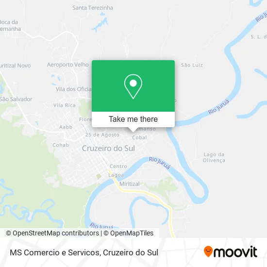 MS Comercio e Servicos map