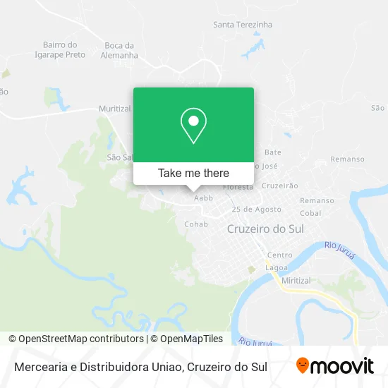 Mercearia e Distribuidora Uniao map