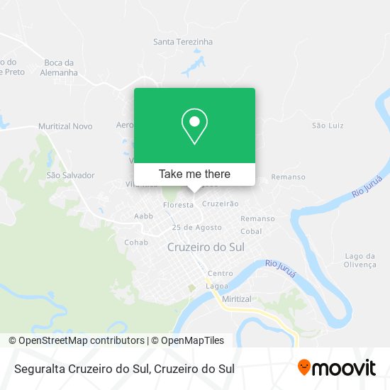 Seguralta Cruzeiro do Sul map