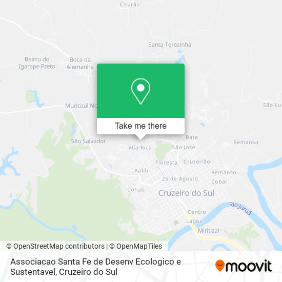 Associacao Santa Fe de Desenv Ecologico e Sustentavel map