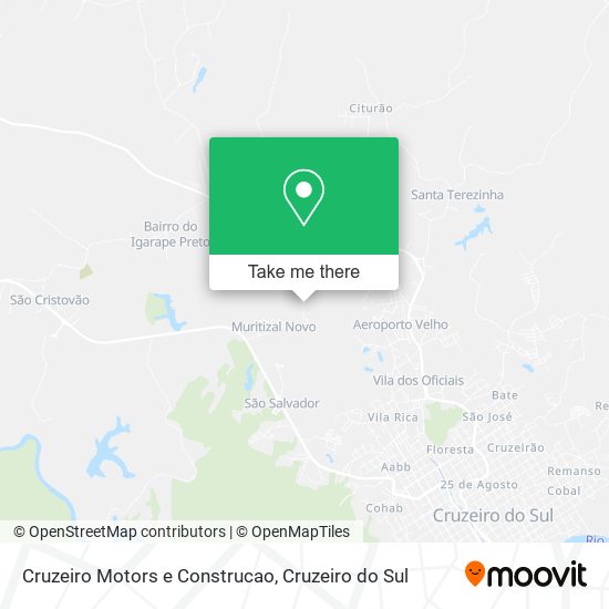 Cruzeiro Motors e Construcao map