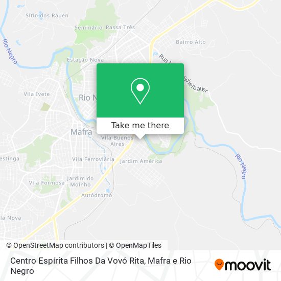 Centro Espírita Filhos Da Vovó Rita map