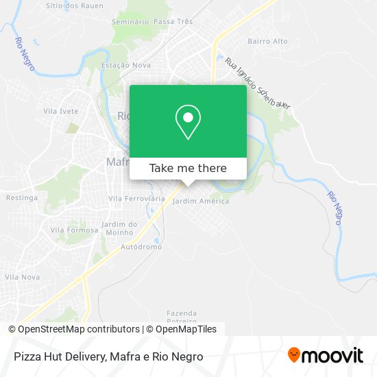 Pizza Hut Delivery map