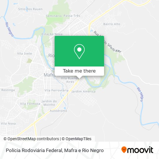 Mapa Polícia Rodoviária Federal