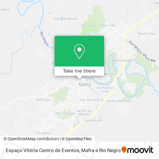 Mapa Espaço Vitória Centro de Eventos