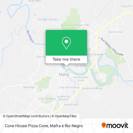 Cone House Pizza Cone map