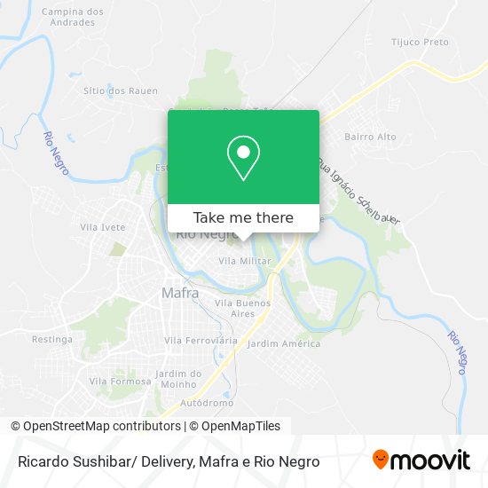 Ricardo Sushibar/ Delivery map