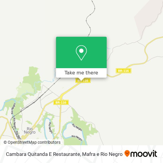 Mapa Cambara Quitanda E Restaurante