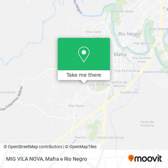 Mapa MIG VILA NOVA