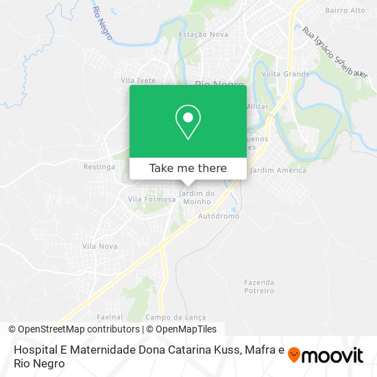 Hospital E Maternidade Dona Catarina Kuss map