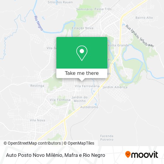 Auto Posto Novo Milênio map