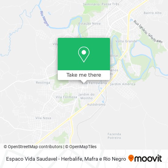 Espaco Vida Saudavel - Herbalife map