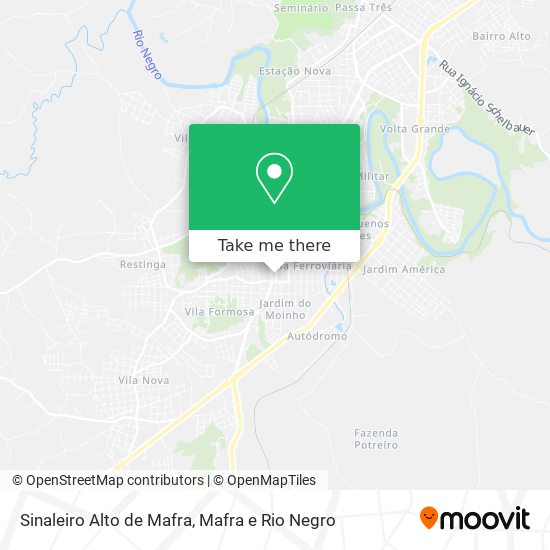 Sinaleiro Alto de Mafra map