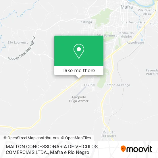 MALLON CONCESSIONÁRIA DE VEÍCULOS COMERCIAIS LTDA. map