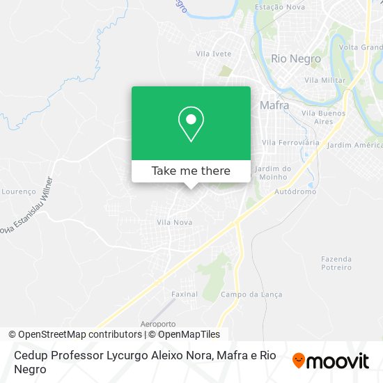 Cedup Professor Lycurgo Aleixo Nora map