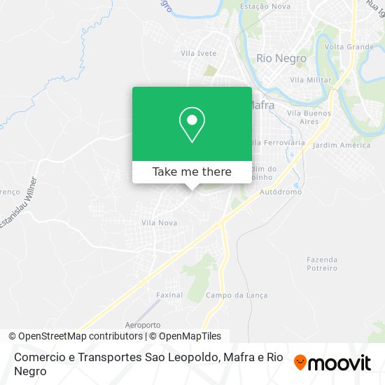 Mapa Comercio e Transportes Sao Leopoldo