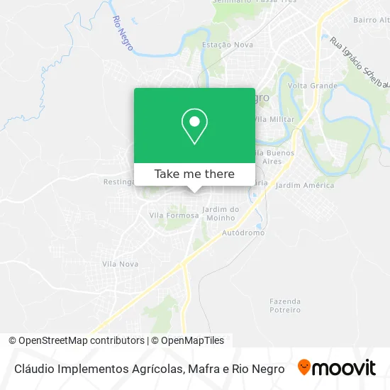 Cláudio Implementos Agrícolas map