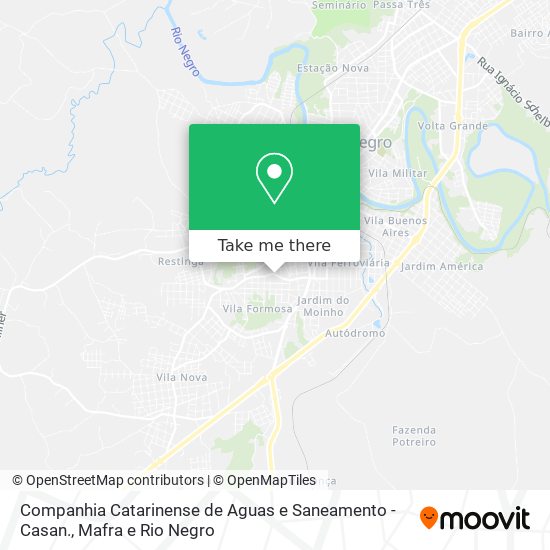 Companhia Catarinense de Aguas e Saneamento - Casan. map